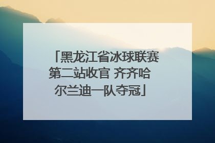 黑龙江省冰球联赛第二站收官 齐齐哈尔兰迪一队夺冠
