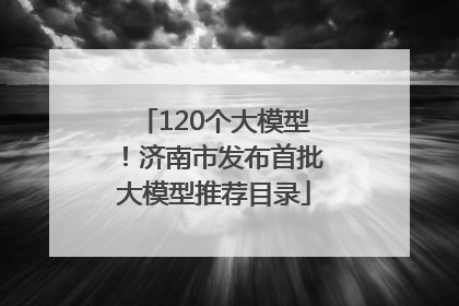 120个大模型！济南市发布首批大模型推荐目录