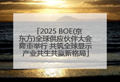 2025 BOE(京东方)全球供应伙伴大会隆重举行 共筑全球显示产业共生共赢新格局