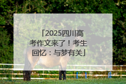 2025四川高考作文来了！考生回忆：与梦有关