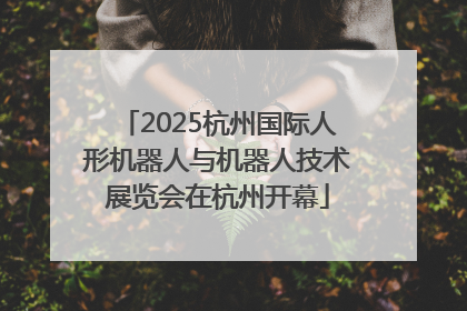 2025杭州国际人形机器人与机器人技术展览会在杭州开幕