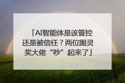 AI智能体是该管控还是被信任？两位图灵奖大佬“吵”起来了