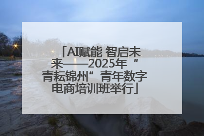 AI赋能 智启未来——2025年“青耘锦州”青年数字电商培训班举行