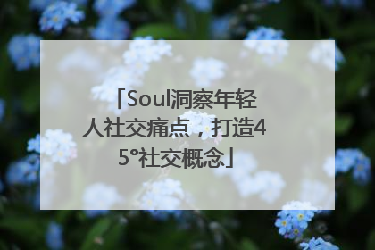 Soul洞察年轻人社交痛点，打造45°社交概念